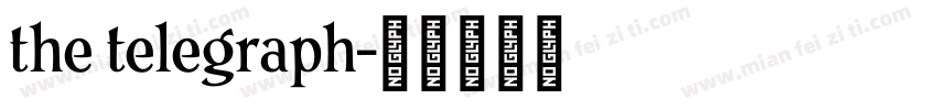 the telegraph字体转换